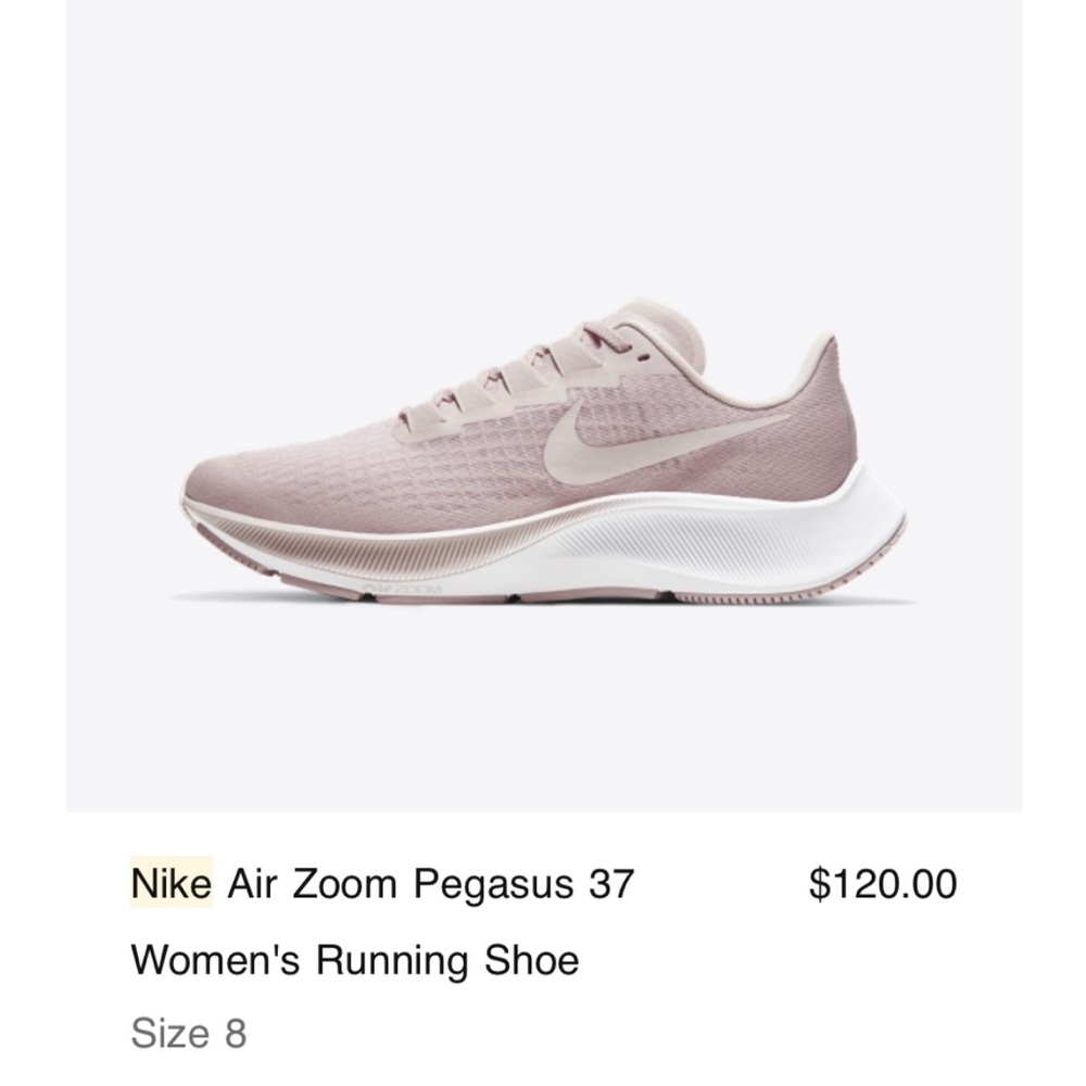 Like new/excellent condition US 8/EUR 39 Nike Air Zoom Pegasus 37 Sneakers